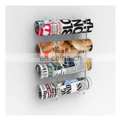 Clear Acrylic WALL MOUNTED MAGAZINE RACK