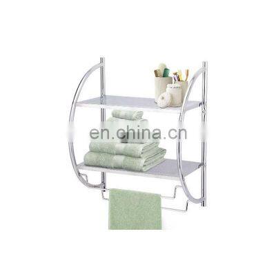 Хромированная подвесная ванная полка высокого качества, угловая ванная полка, настенная полка, ванная стеллаж для хранения photo-5