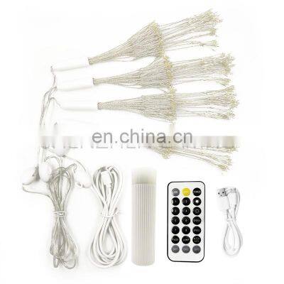 Flower Shape Led Hanging Starburst Lamp Christmas Party Wedding Holiday Decoration Lighting With Remote Control photo-4