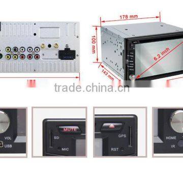 6.2"Digital Touch Screen Double Din Car DVD Car Stereo With GPS+Radio+FM/AM+RDS+BT+ Telephone Book+AUX IN/OUT+1080P+USB/SD+SWC photo-5