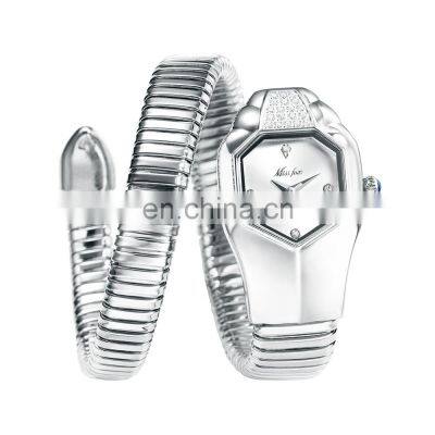 MissFox 2809 Iced Out Watch for Women Luxury Brand Blue Dial Fashion Quartz Watches Women photo-5