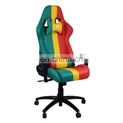 Adjustable custom LOGO PVC racing style gaming chair office chair