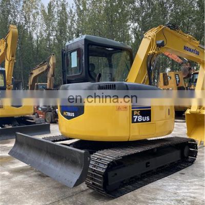 New arrival excavator komatsu pc78 , Used mini digging machine , Komatsu pc55 pc60 pc78 with dozer