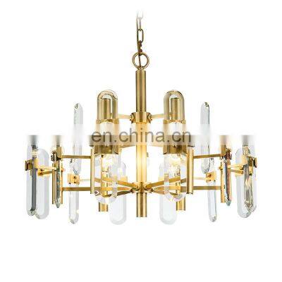 Guzhen Lighting Manufacturers Indoor Decoration Chandelier Clear Crystal Glass Pendant Lighting Fixture for Villa photo-3