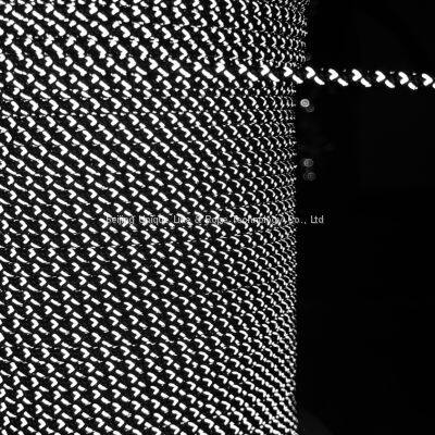 Ultralight Weight 2mm UHMWPE Black Reflective Rent Rope PE Braided Line