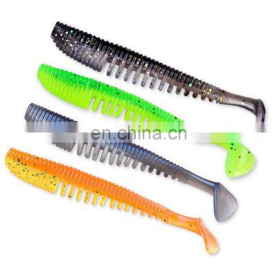 JOHNCOO 20pcs/box Fishing Lure Soft Baits 85mm 2.8g Shad Carp Fishing Iscas Artificial Vivid Worm Swimbait Minnow Fishing Tackle