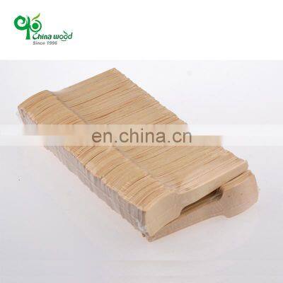 Customized Packaging Ecofriendly Display Disposable Birch Wood Popsicl Mini Ice Cream Taster Spoon Biodegradable photo-4