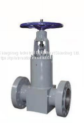 Self-sealing power station gate valve