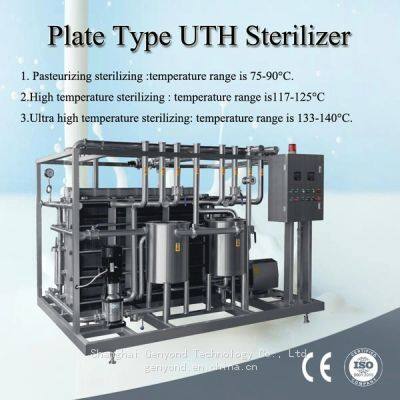 Factory Automatic Tubular Pasteurizer Fruit Juice Beverage Milk Uht Sterilizer Machine Sterilization Line