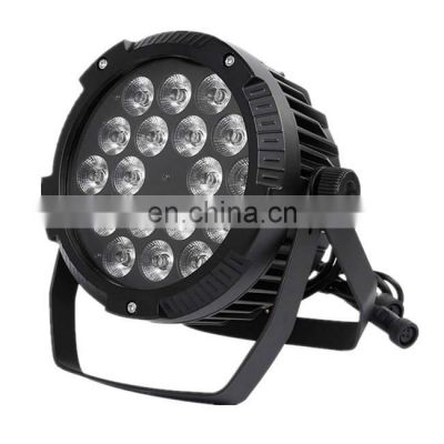 Outdoor waterproof high power led par light 18x18w RGBW for colorful waterproof effect projector light