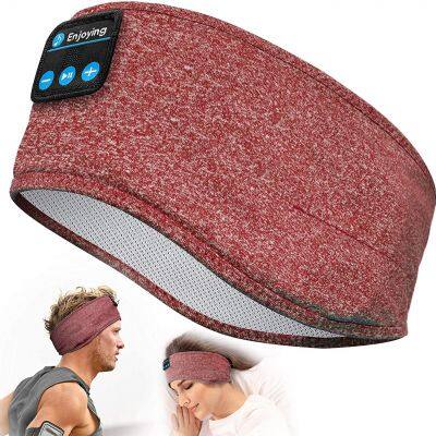 Sleep Headphones Bluetooth Sports Headband,Wireless Sleep Mask with Thin HD Stereo Music Speakers for Workout,Side Sleeper