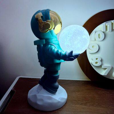 Astronaut Statue Creative Gift Moon Lamps Resin Home Decor Led Table Lamp Astronaut Lamp Night Light for Kids photo-4