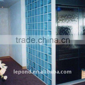 Decorative glass brick in colorful