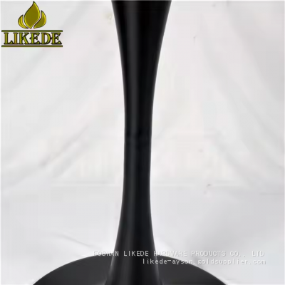 High Quality Black Iron Detachable Tulip Table Base Separated Trumpet Design Outdoor Kitchen Living Room Bedroom Hotel Bathroom photo-4