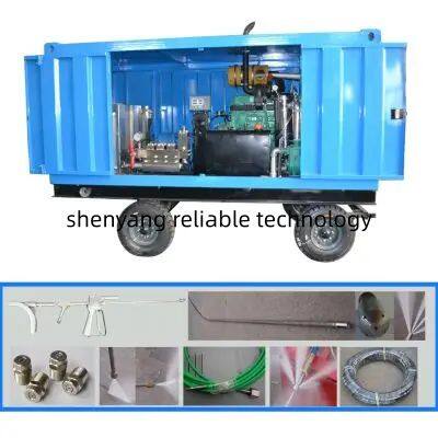 RELIABLE waterjet Machinery Electric Water Blasting Machine New High Pressure Cleaner Equipment for Steel Factory Pipe Cleaning