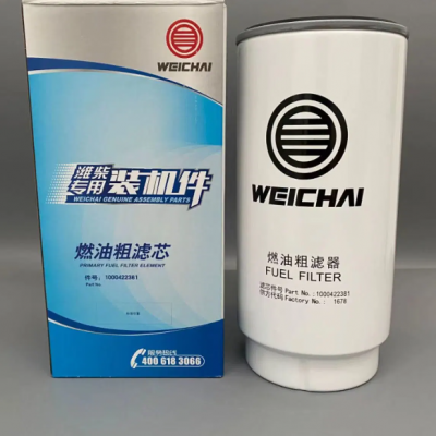 Fuel Oil Filter 1000422381 for Weichai Engine Parts Construction Machinery Parts