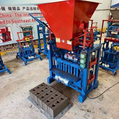Mobile Small Brick Machine South America Customers Favored Semi-Automatic Hollow Block Making Machine Brick Machinery photo-4