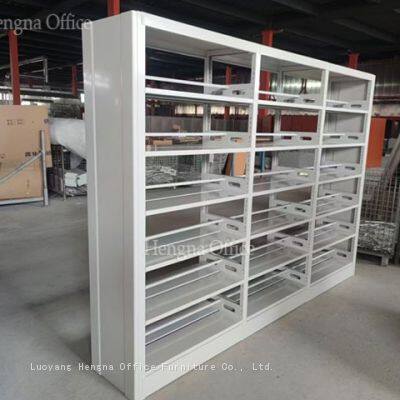 Space-Saving Bookshelf 2790mm Width Double-Sided With Book Stoppers for School Library photo-2