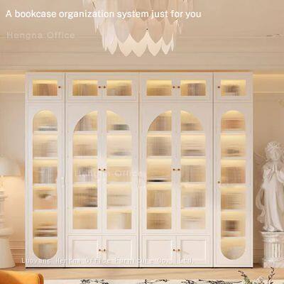 Luxury Commercial Jewelry Display Case Perfume Showcase With Glass Doors for Retail Shop and Hotel Lobby photo-5