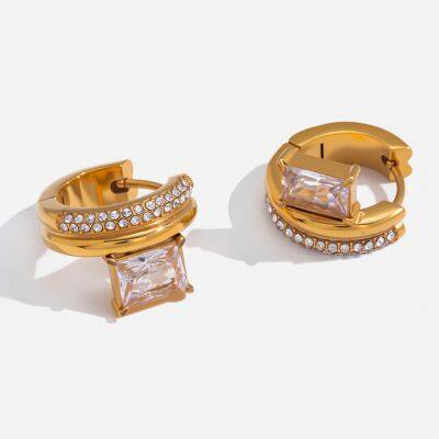 Waterproof Fashion Earrings for Women Stainless Steel Jewelry Wholesale