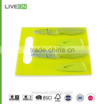 Cutting Board with Paring Knife colorful