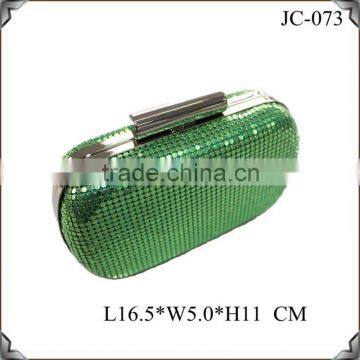 Stunning Green Hard Cased Boxed Metallic Evening Clutch Bags