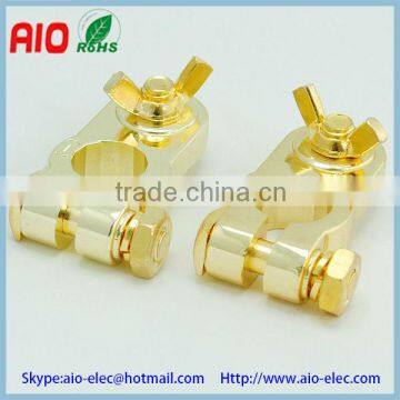 gold plated battery teminal for refitted vehicle