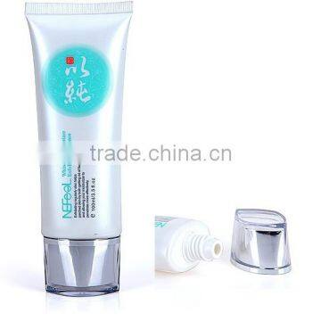 100ml oval tube for cosmetic packaging,soft oval tube with acrylic cap