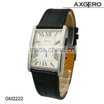 2015 genuine leather watches Quartz movement alloy men's watches