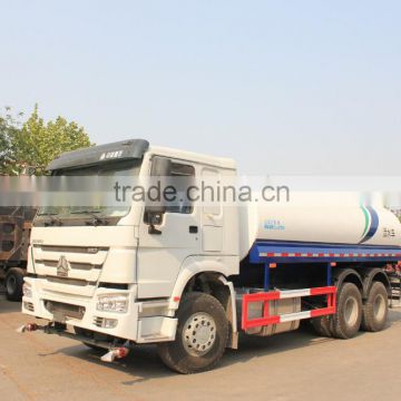 howo 6*4 16cbm euro 2 water storage tank made in china