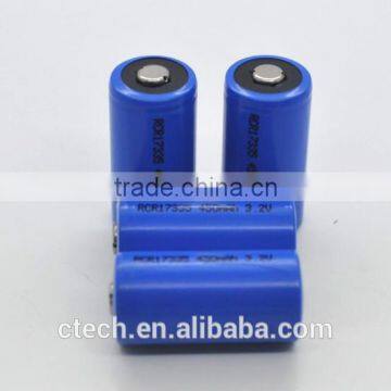 lithium ion rechargeable RCR123A 600mAh 3.7V RCR123A