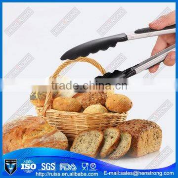 kitchen accessory silicone log food tong with lock