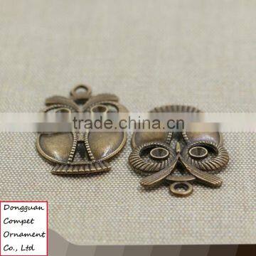 Wholesale Hollow Out Diy Jewelry Large Zinc Alloy Owl Pendant photo-3