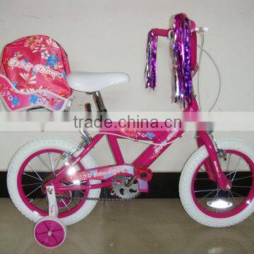 HH-K1413 14 inch kids bmx bicycle with baby seat mainly for girls bicycle