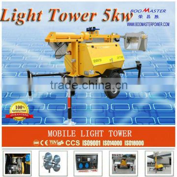 Construction light tower generator