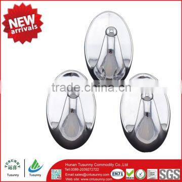 5pcs chromed Plastic Type plastic wall hook