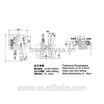 Elevator Safety Gear OX-210A, Lift Parts photo-2
