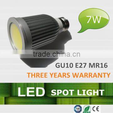 High quality,E27 7W COB LED Light,Focos LED,5 years warranty