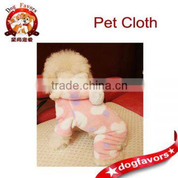 Pet Pajamas, Pink Dog Pajamas with White Dots