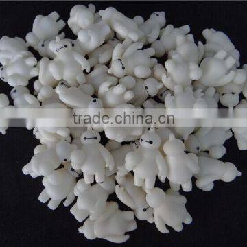 Glow in the Dark Baymax Characeter Mascot Football Baymax Keychain PVC photo-3