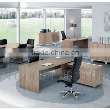 Fashion Design MDF L Shape Desk Modern Office Furniture (SZ-OD206)