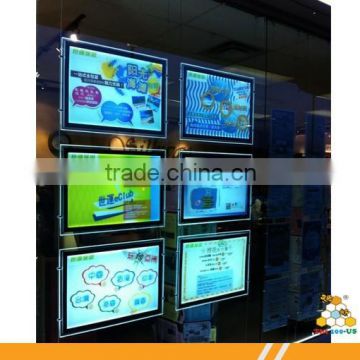 Hot selling A3 hanging led light poster frame