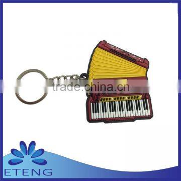 Promotion item fashion custom design soft plastic rubber keychain