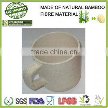 2015 new design bamboo fiber water cup,environmental and friendly mug