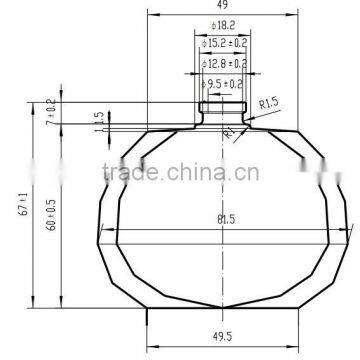 75ml Empty Perfume Glass Bottle photo-2