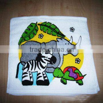 compress 100% cotton printed towel, promotion towel