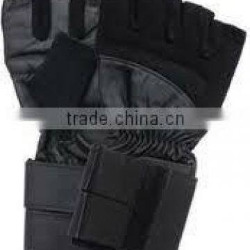 Leather weight lifting gloves