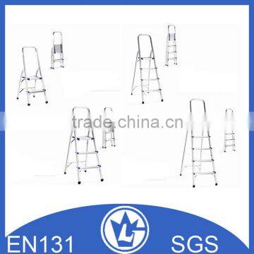 Portable 2,3,4,5,6,7,8,9 Steps Aluminium Ladder with Handrail, GS and EN131 approval