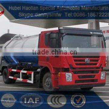 IVECO vacuum sewage suction truck self cleaning tank truck for sale