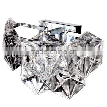 shining glass chrome wall lamp in whole series